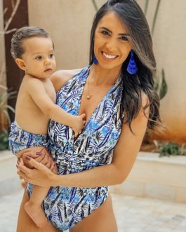 Moda praia mãe e filho